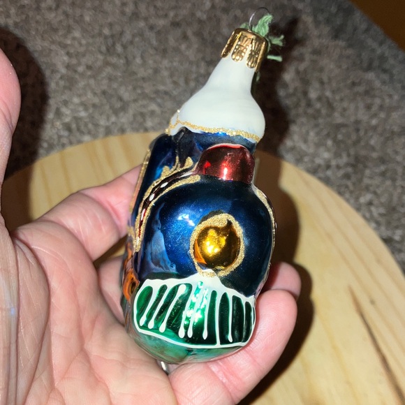 Kris Kringle Haus Hand Blown Glass Festive Choo Choo Train Ornament New - Picture 3 of 7